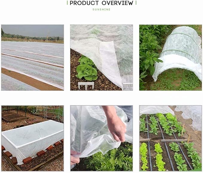 Agfabric Plant Covers Freeze Protection Row Covers 1.5oz 16'x25' Frost Cover for Freeze Protection,Frost Cloth for Plants,White