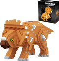 Dinosaur Triceratops Building Blocks Model Decor Micro Mini Blocks Toy Birthday for Age 6+ Children Adults Teens 1145 Pieces