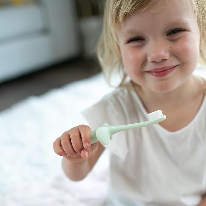 Dr. Brown's Infant-to-Toddler Toothbrush, Elephant, Mint, 0-3 Years