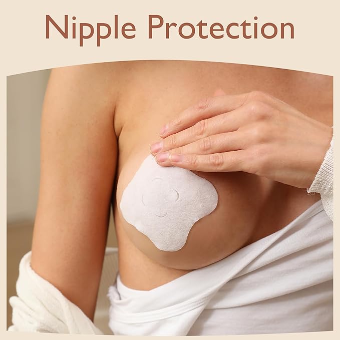 Cooling Nipple Pads for Breastfeeding: Hydrogel Gel Pad Instant Cooling Relief | Promotes Healing Irritated Nipples - 4Packs(8 Count)