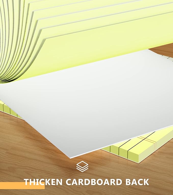 Yellow Note Pads, 12 Pack Legal Pads 4x6 Inch, Notepad of Lined Paper, Perforated Notepads, Pocket Writing Pads for Grocery List Shopping List, Memo Pads Scratch Pads for Daily Planning, 30 Sheet/Pad