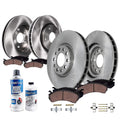 Detroit Axle - 10pc Brake Kit for 2017 2018 2019 Chevrolet Camaro, Disc Brake Rotors Ceramic Brakes Pads with Hardware Replaceme