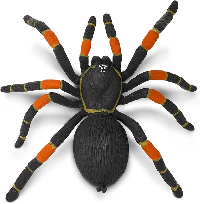 Safari Ltd. Orange-Kneed Tarantula Figurine - Realistic 8" Arachnid Figure - Educational Toy for Boys, Girls, and Kids Ages 3+