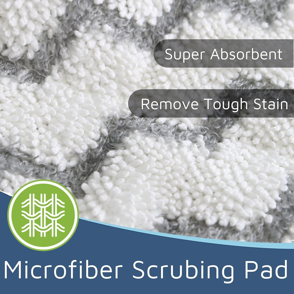 F Flammi Heavy-Duty Steam Mop Replacement Pad for Shark Steam Pocket Mop S3501 S3601 S2901 S2902 S3550 S3801 S3901 SE450 S3601D S3901D for All Hard Floors Soft Scrub Mop Pad for Shark