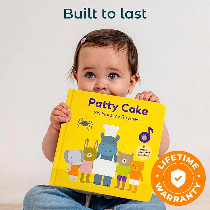 Cali's Books Patty Cake Nursery Rhymes. Interactive Books for 1 Year Old. Sound Book for Toddlers 1-3. Perfect 1 Year Old Girl Gifts - Musical Book for Toddlers - 6 Favorite Songs
