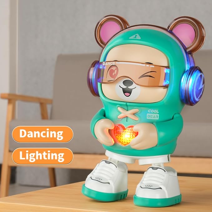 SXJ Interactive Baby Toys,with Light&Musical, Dancing,Love Gesture,Fun Moving Crawling Toy for Babies Age 6-12 Months,Toddlers Toy and Kids 1-2-3-4-5 Years Old