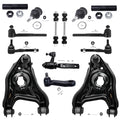 Detroit Axle - New 14-Piece Front Suspension Kit fits 2WD ONLY- (2) Front Lower Suspension Control Arms & Ball Joints, (2) Front