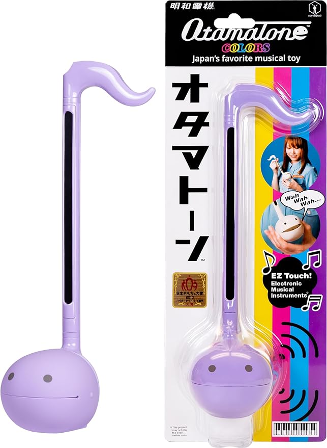 Otamatone Japanese Electronic Musical Instrument Portable Music Synthesizer from Japan by Maywa Denki Studio Award Winning, Educational Fun Gift for Children, Teens & Adults - Purple