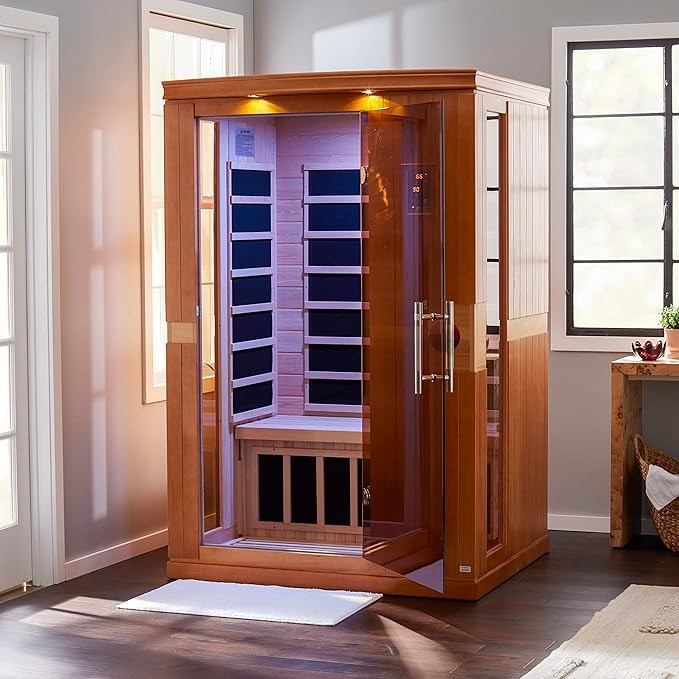 Dynamic Saunas Venice 2-Person Low EMF (Under 8 MG) FAR Infrared Sauna, Curb Side Delivery New