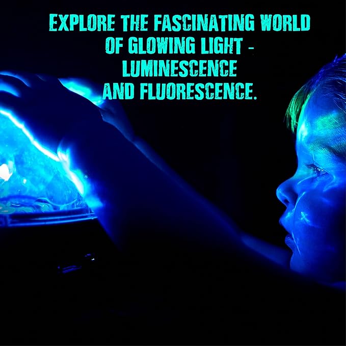 Einstein’s Glow in Dark Science Kit for Kids. STEM for Boys & Girls Aged 8 and Above. 18 Exciting Experiments Inside. Detailed Picture Guide Included.