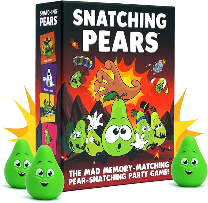 Snatching Pears! – The Hilarious Memory-Matching, Pear-Snatching Party Game | Family Board Game for Kids, Teens & Adults | 2-6 Players, Age 7+