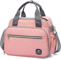 GOGOSO Crossbody Small Diaper Bag, Cute Mini Baby Diaper Tote Bags with Insulated Pockets for Traveling Outdoor Parent,Pink