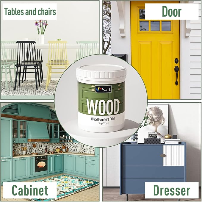 DWIL Matte Finish Furniture Paint - 5 Oz Wood Paint for Cabinets, Doors, Tables, and Dressers Refinishing - Water-Based, Non-Toxic & Odorless, Easy to Apply(Anthracite Gray)-Trial Pack