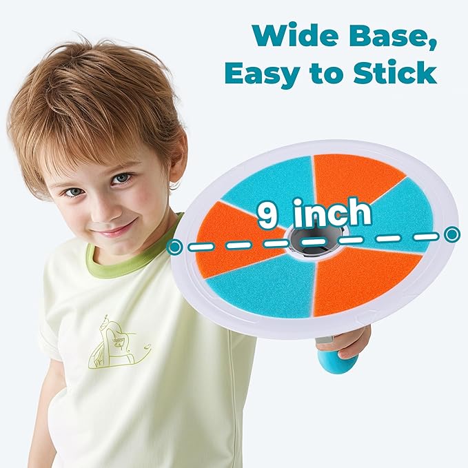 iPlay, iLearn Pop Stick Ball Game Outdoor Toys for Kids, Toss Chase Launching Ball Sports Game for Child Boys, Outside Yard Fun Family Activity, Cool Brithday Gifts for 3 4 5 6 7 8-12 Year Old Girls