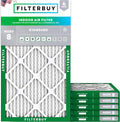 Filterbuy 20x32x1 Air Filter MERV 8 (MPR 700) Dust Defense Replacement (6-Pack), Electrostatic Pleated HVAC AC Furnace Filters, Made in USA (Actual Size: 20.00 x 32.00 x 0.75)
