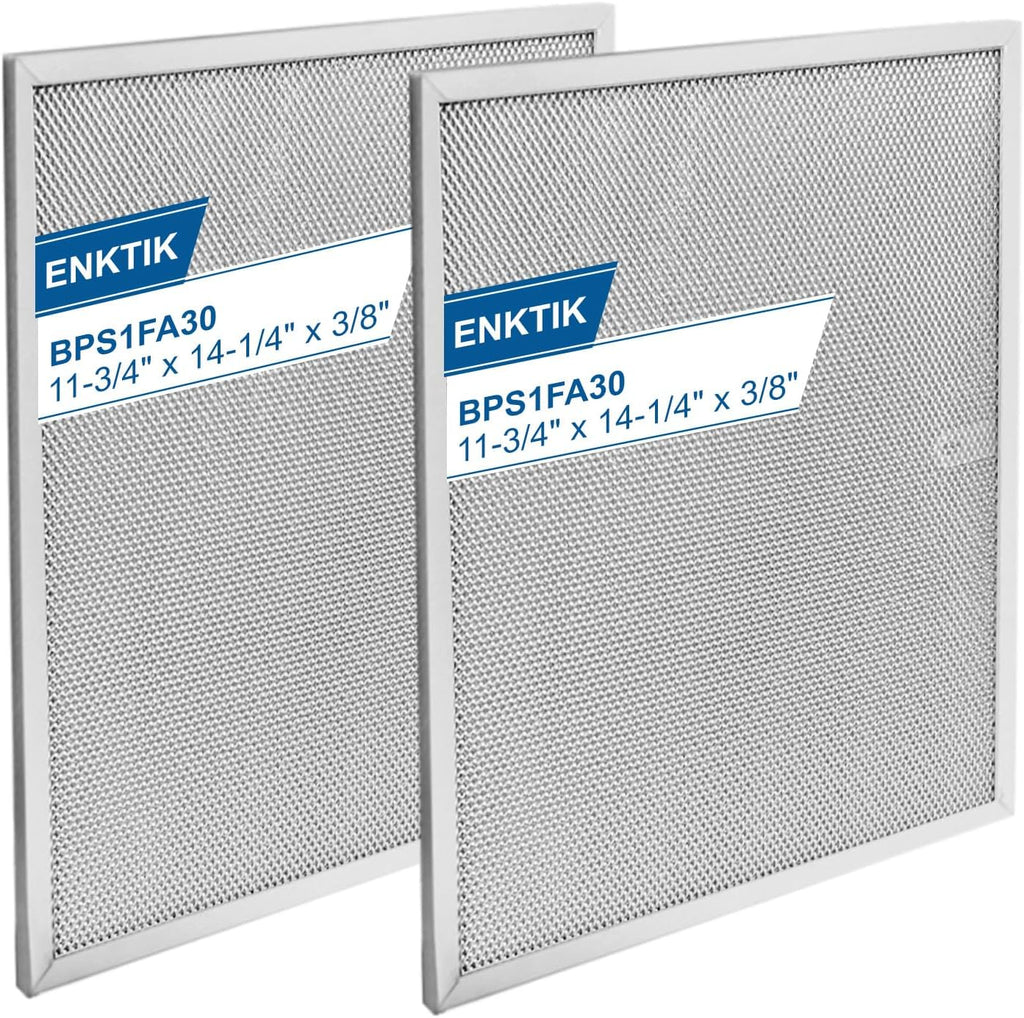 Allure Range Hood Filter Replacement 14.2" x 11.8" BPS1FA30 With 5-Layer Aluminum Mesh Fit for Broan. Nutone vent filter for Kitchen Overhead Exhaust Fan Blocks Grease & Filters Oven Air (2PIC)ENKTIK