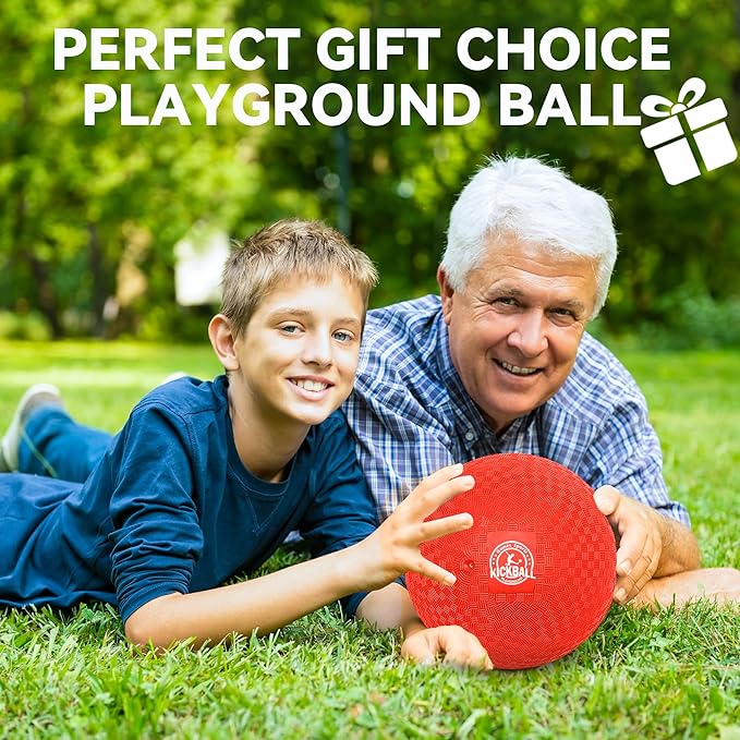 8.5 Inch Kickball Set, Dodgeballs 6 Pack,12 Pack,Playground Balls for Kids&Adults, Bouncy Balls Includes Pump and Storage Bag, Handball for Outdoor & Indoor Games, Boys and Girls Gift with Gift Box