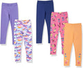 Amazon Essentials Girls and Toddlers' Leggings, Multipacks