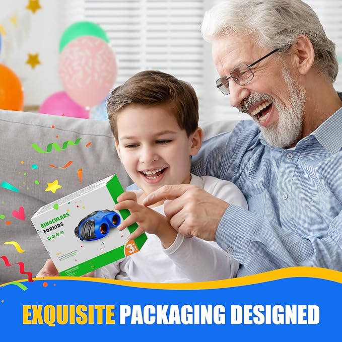 LET'S GO! Binocular for Kids, Compact High Resolution Shockproof Binoculars