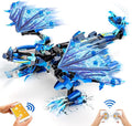 OASO Dragon Building Kit with Remote Control STEM Gifts for Boys Kids Ages 8-12, Coding Buildable Technic Toys for Birthday with 549 Pieces