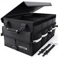 HOTOR Car Trunk Organizer - Foldable Trunk Organizer for SUV, Car Storage with Reflective Strips & Securing Cover, Large Capacit