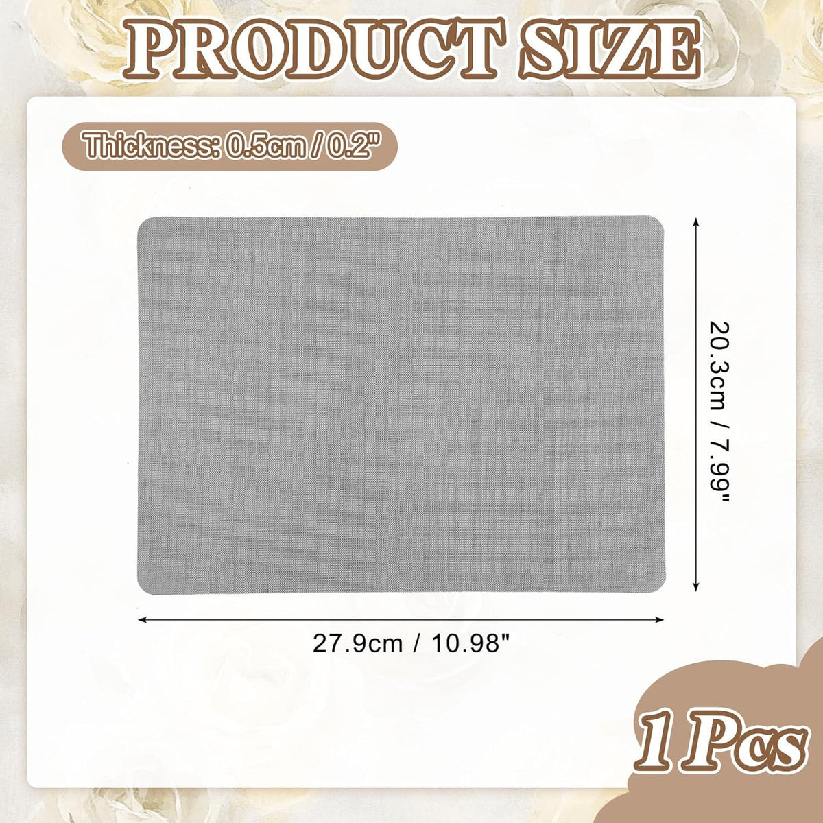 PATIKIL Linen Repair Patch, 8 x 11 Inch Self-Adhesive Linen Fabric Repair Patches for Sofa Couch Clothes Handbag Tents Car Seats Furniture, Light Gray