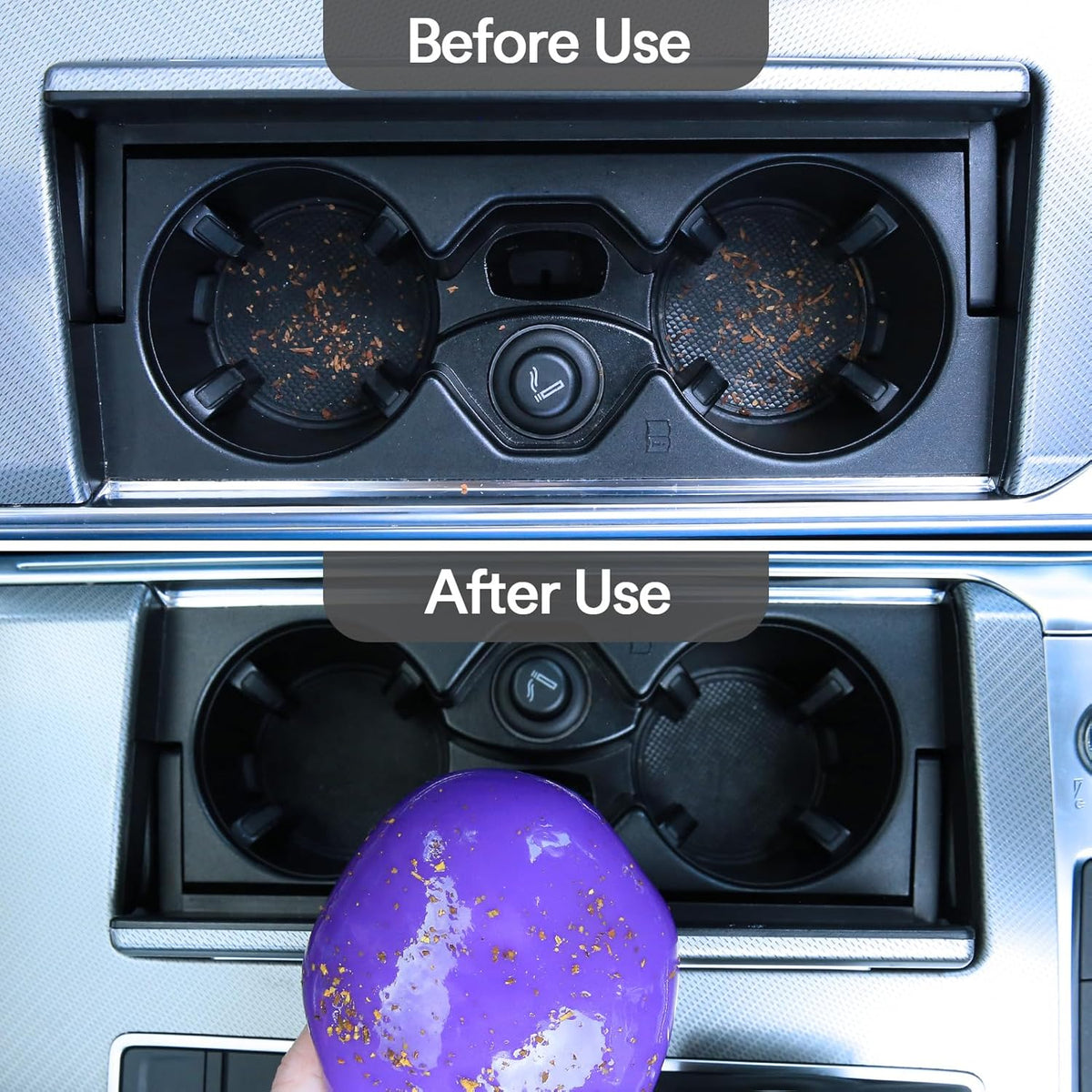 PULIDIKI Car Cleaning Gel for Car Detailing Putty Car Putty Auto Cleaning Kits Car Slime Cleaner Dust Cleaning Gel for Car Interior Cleaner Car Accessories Blue Purple (2Pack)