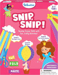 Skillmatics Scissor Skills Activity Book - Snip Snip Unicorns & Princesses, Stocking Stuffers, 25 Fun Cutting Activities, 2 Child-Safe Scissors, Felt Craft Kit, Christmas Gifts for Ages 3, 4, 5, 6, 7