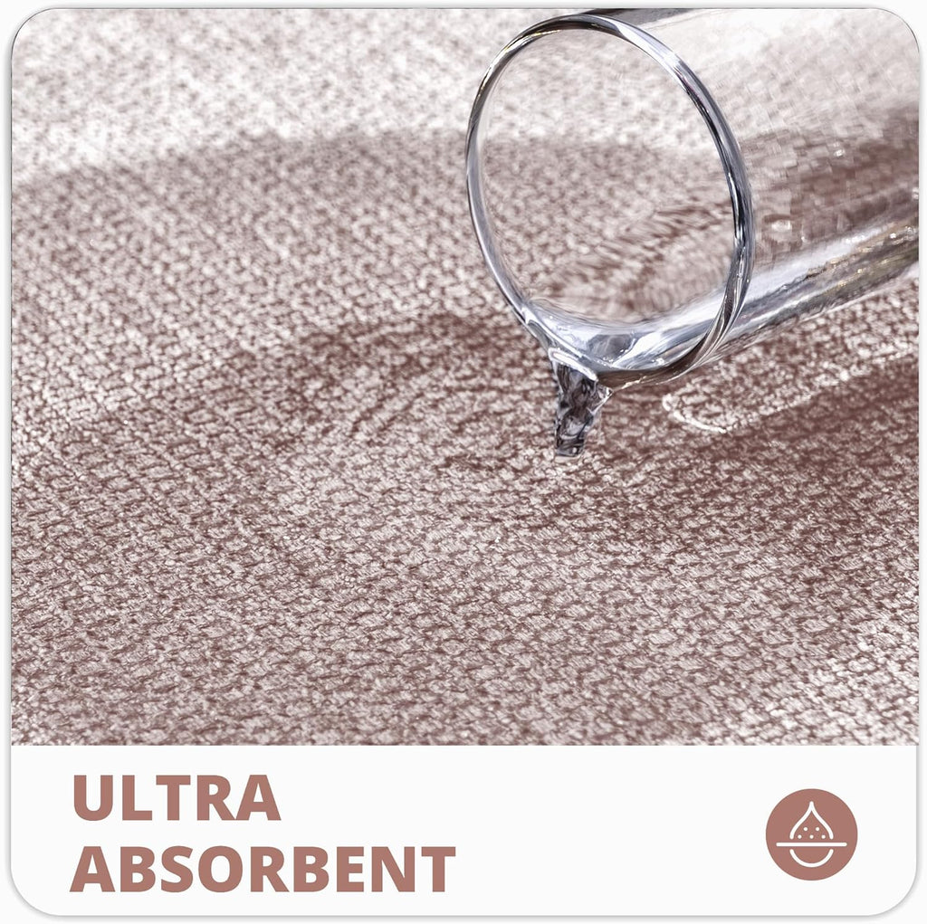 Bath Mat,Ultra Thin Bathroom Rugs,Rubber Bath Mats for Bathroom,No Slip Bath Rugs,Quick Dry,Machine Washable,Low Pile,Absorbent,Shower Outside,Sink,Home Decor Accessories.Beige,2'x3'(24x36inch)