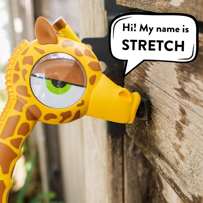 Handy Famm Real Metal Yellow Giraffe Hammer for Kids, Patented Safety Mouth Sleeve and Nail Remover, STEM DIY Tool for Children Ages 5 and Up
