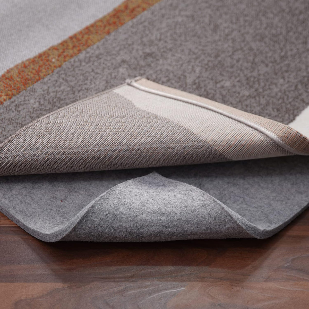 Double-Sided Non Slip Rug Pad Gripper - 6x9 Feet 1/4” Thick Dual Surface Felt Under Rug for Area Rugs and Hardwood Floors,Super Cushioned Non Skid Carpet Padding