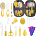 Baby Healthcare and Grooming Kit for Newborn Kids, 24PCS Upgraded Safety Baby Care Kit, Newborn Nursery Health Care Set, Baby Care Products (Yellow)