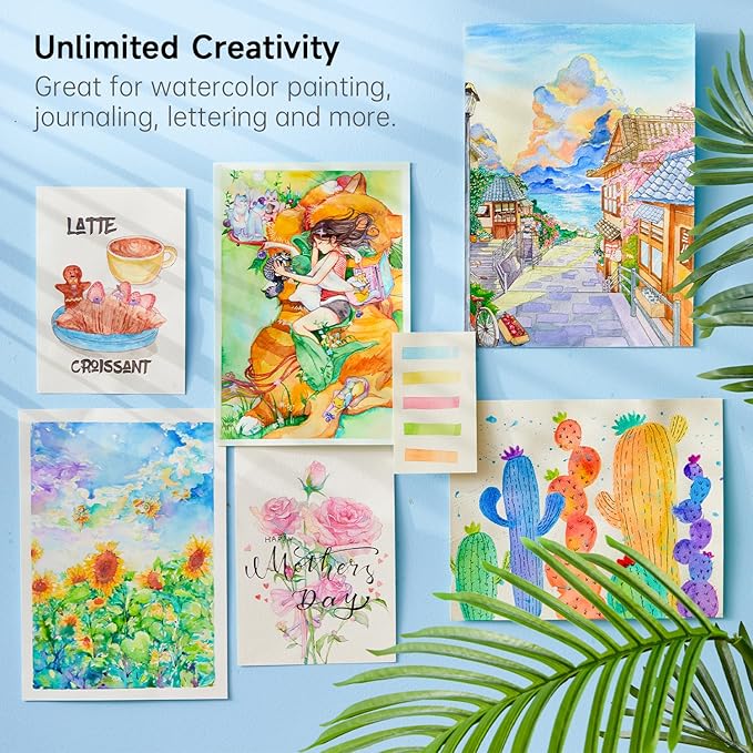 Shuttle Art Watercolor Paint Set, 15 Colors Watercolor Paint in Tubes (12ml Each) with 3 Brushes, Rich Pigments, Easy to Blend, Perfect for Kids, Artists, Beginners, Students