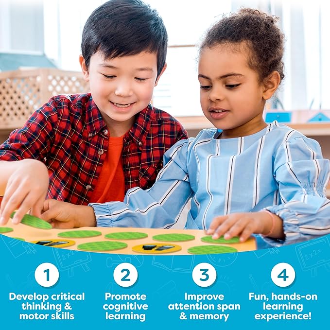 Matching Memory Game - Memory Games for Kids Ages 4-8 - Memory Matching Games for Toddlers 3-5 - Kids Camping Toys Gifts - Preschool Board Game - Preschool Learning Activities Educational Toys