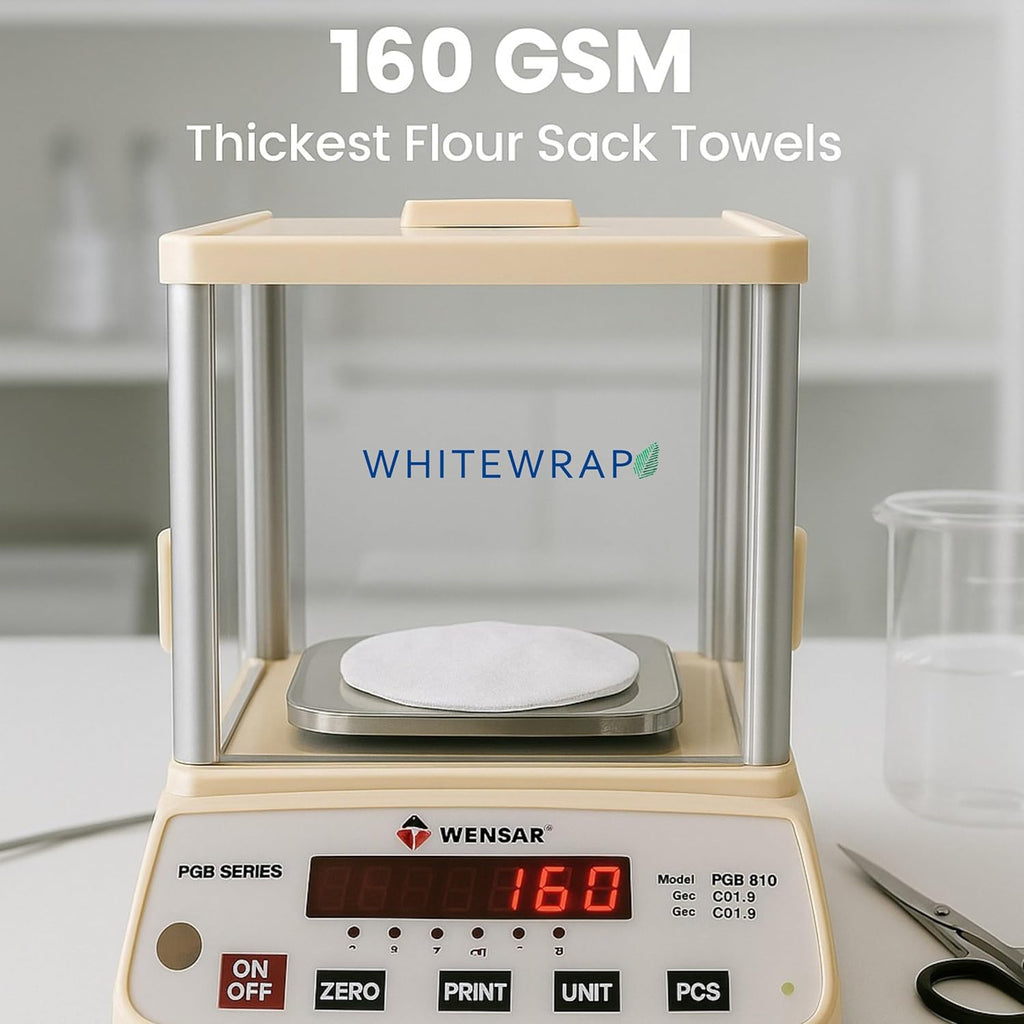 Flour Sack Towels| Tea Towel for Crafts| Kitchen Dish Cotton Blank Towel for Embroidery|Baking Bread Proofing Linen Cover| Thick Absorbent Quick Dry| 12 Pack 18"x28" White
