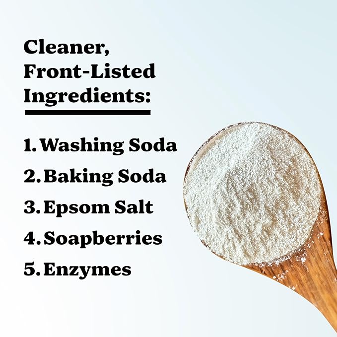 Pronounce Laundry Detergent Powder Alternative | Earth-Derived Ingredients, Eco-Friendly, Safer for Sensitive Skin, Eczema, and Babies. Stain + Smell Fighting. HE Safe (Unscented, 120 Loads)