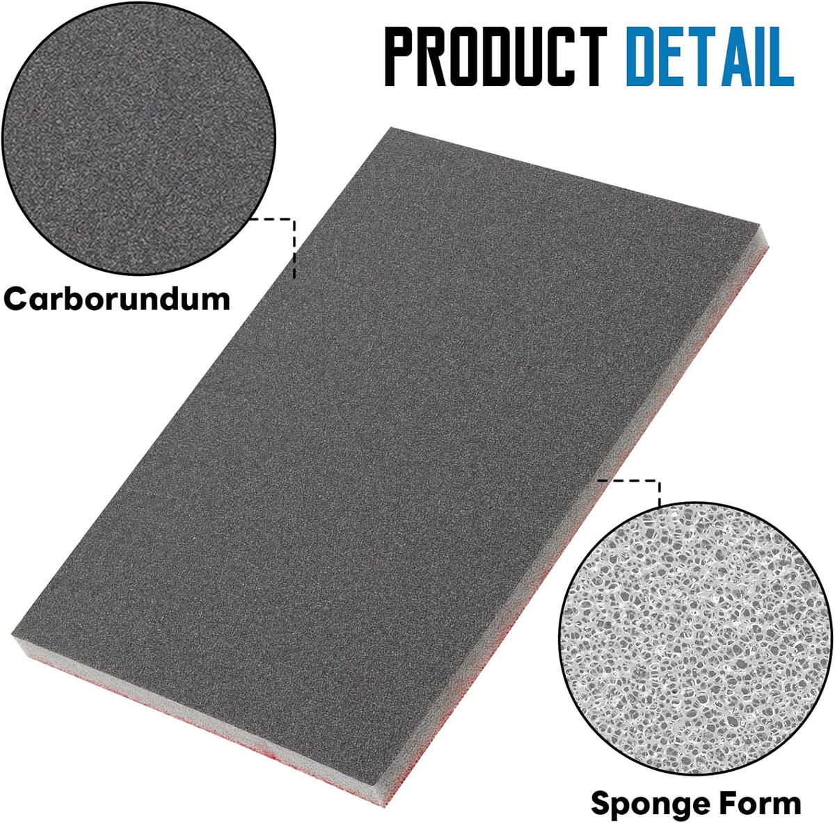 20 Pack 400 Grit Sanding Sponge, 3 x 4 Inch Soft Foam Sanding Block Wet Dry Sanding Pads, Washable Sandpaper Sponge Drywall Sand Block for Wood, Metal, Furniture Polishing (400 Grit)