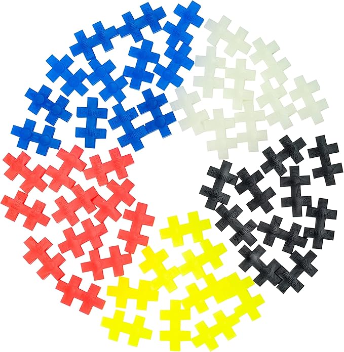 PLUS PLUS 70 Piece Interlocking Building Blocks for Kids, Open Ended Connecting Toys, STEM Bin Classroom Mini Manipulatives - Glow in The Dark Play Tube