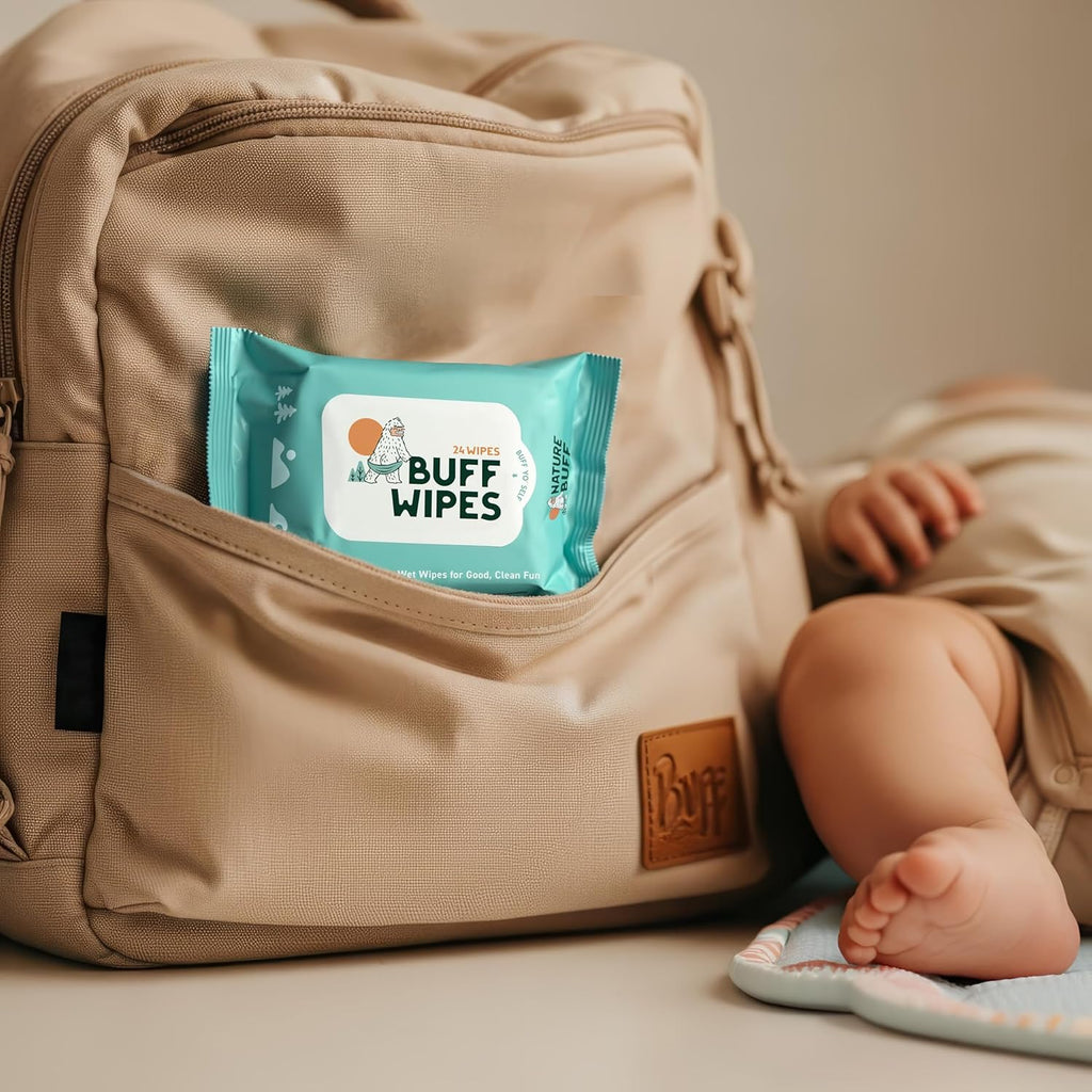 Multi-Use Wet Wipes for Babies & Adults - 99.7% Pure, Plastic-free, Biodegradable & Unscented Body Wipes - 24 Wipes Per Pack (Total 288 Wipes)