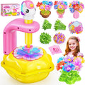 DIY Arts and Crafts for Kids Flower Toys with Lighted vase, Upgraded Unicornous Design Fabric Bouquet Craft Kits for Kids Toys for Toddler Girls Christmas Birthday Gifts for 3 5 6 7 8 10 12+ Year Old