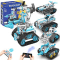 STEM Robot for Kids Ages 8-14, 5-in-1 Remote Control and APP Programmable Robot Toys - 720 Pcs DIY Building Science Educational Kit, Building Block Birthday Present for Teen Boys Girls