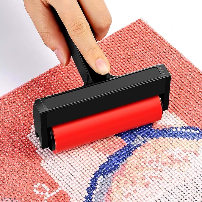 Ciieeo 10 Pcs Red Roller Mini Tools Hand Tools Tools Printmaking Brayer Hard Rubber Applicator DIY Craft Brush Manual Rubber Roller Small Brayer Painting Roller Ryle Plastic Ink