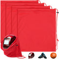 Yeyeplum 4 Pcs Helmet Bag Welding Motorcycle Hood Bag with Drawstring Locking, Microfiber Large Lightweight for Football Hockey