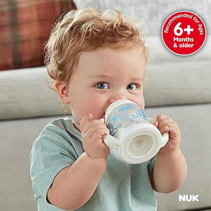 NUK Learner Cup, 6+ Months, Timeless Collection, Amazon Exclusive, 5 Oz, Pack of 2 – BPA Free, Spill Proof Sippy Cup