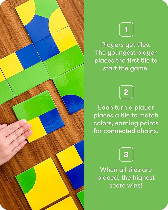 SimplyFun Trifusion – Visual Mapping Strategy Board Game for Kids, 2-4 Players, Ages 8 and Up – Spatial Reasoning, Pattern Recognition & Planning – 30 Min Playtime – STEM Board Game