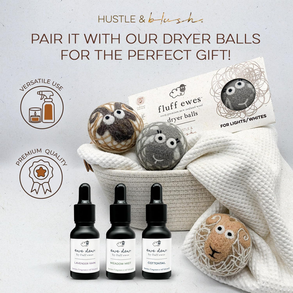 Laundry Essential Oils for Dryer Balls 15ml Lavender Rain - Blend of Laundry Fragrance Oil and Essential Oils Wool Balls, Compact & Multi-Use Essentials Oil for Diffusers and Candle Making Scents