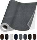 Fabric Repair Patches, 17X79 Inch Self-Adhesive Suede Patches Tape Durable, DIY Large Fabric Repair for Sofa, Couches, Furniture, Chair, Clothing （17X79 Inch, Grey）