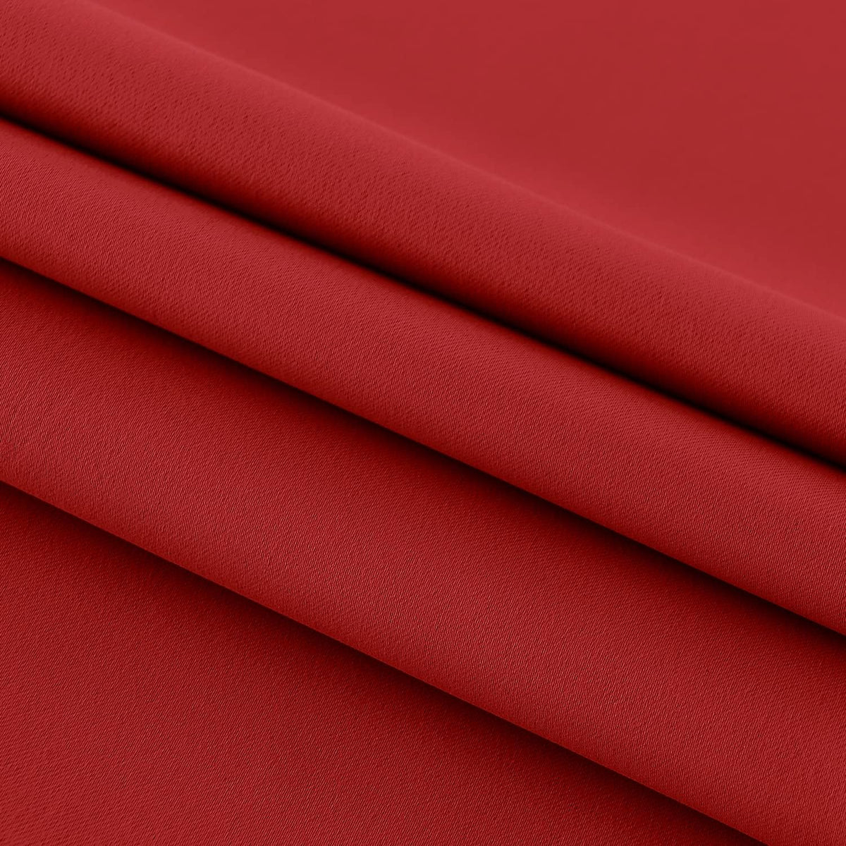 DWCN French Door Curtain - Rod Pocket Thermal Blackout Panel for Glass Window, Christmas, Kitchen and Patio - Privacy, 36 X 72 Inches Long, 1 Panel With Tieback, Red