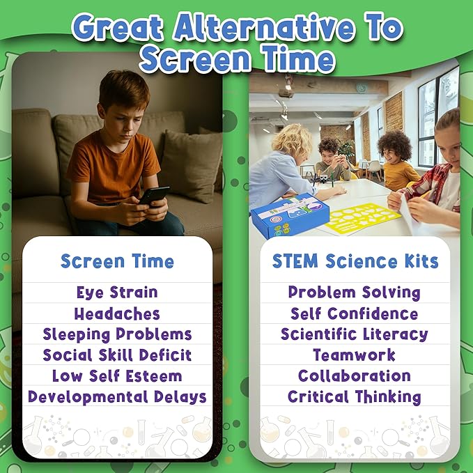 STEM Science Kit Subscription – 12 Monthly Boxes, 36 Total Hands-On Projects | Engineering & Building Toys for Kids Ages 7-12 | Educational Activities for Boys & Girls