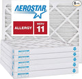 Aerostar 16x16x2 MERV 11, Pleated Air Filter, 16x16x2, Box of 6, Made in the USA